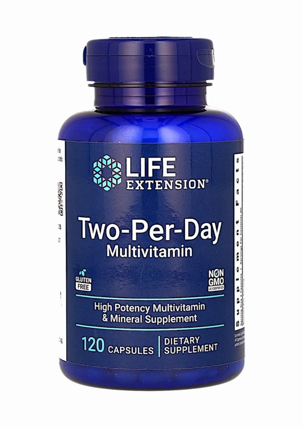 Life Extension
Two-Per-Day Multivitamin,  - 120 Capsules