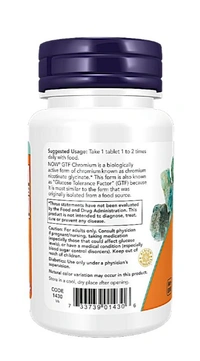 Now GTF Chromium 200 mcg  - 250 Tablets