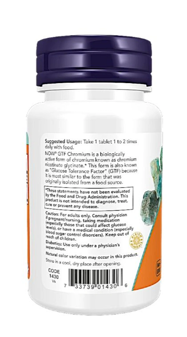 Now GTF Chromium 200 mcg  - 250 Tablets