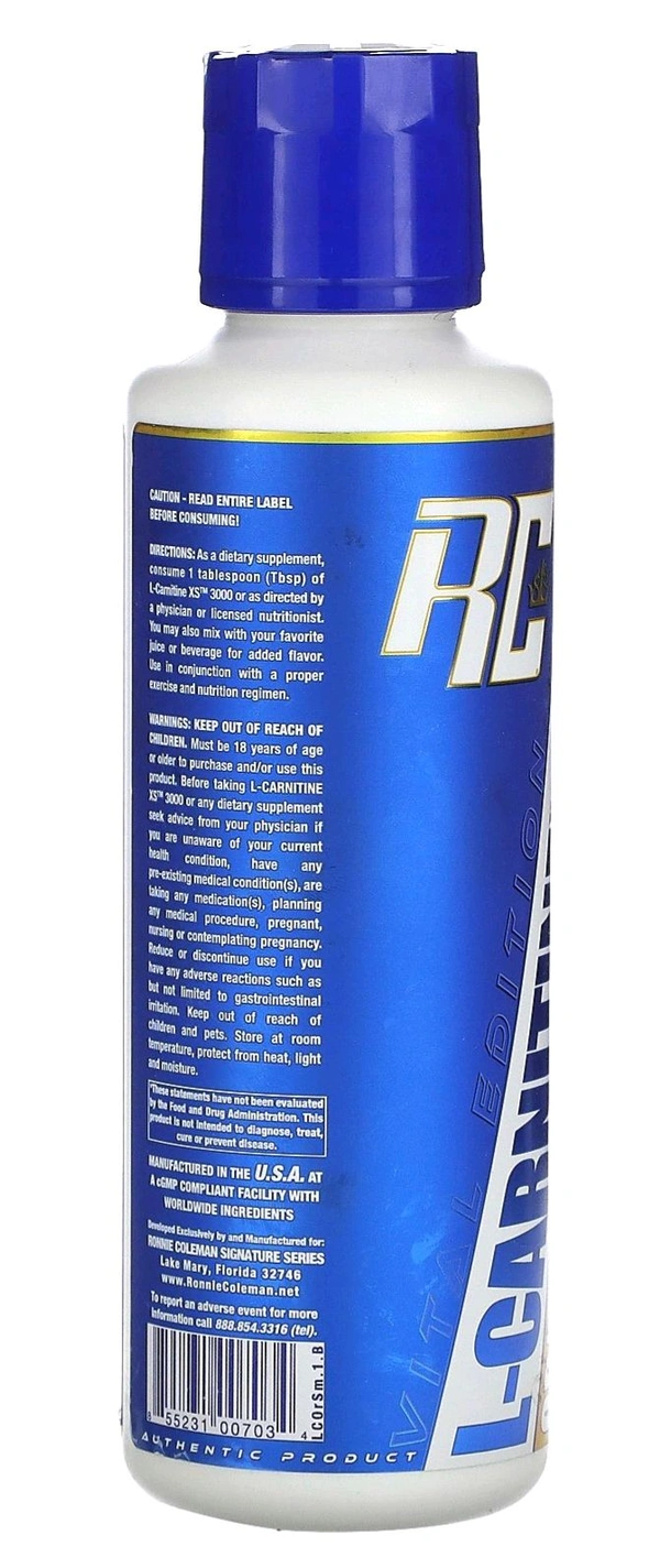 Ronnie Coleman
Vita Edition, L-Carnitine XS 3000,  - 16 fl oz (473.28 ml), Orange Smash