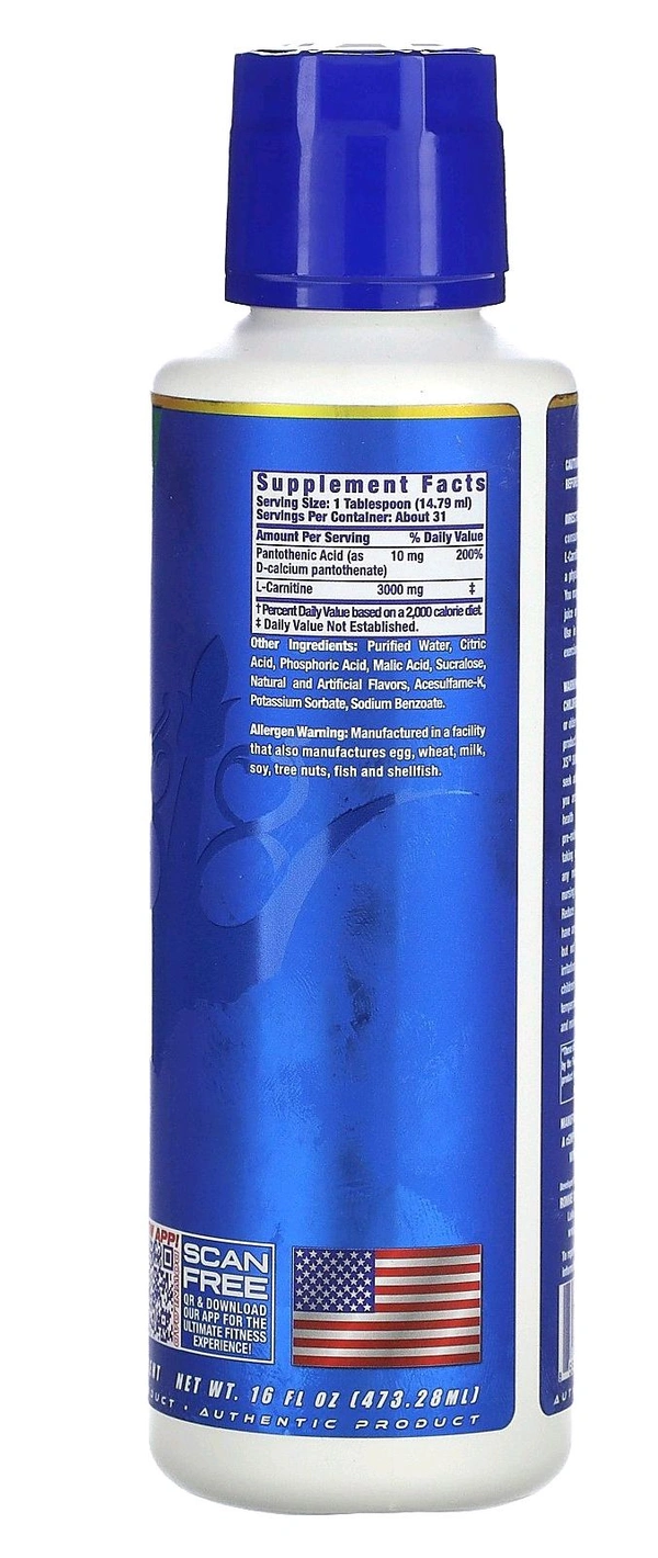 Ronnie Coleman
Vital Edition, L-Carnitine XS 3000 - 16 fl oz (473.28 ml), Sour Apple