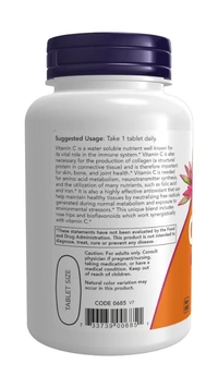 Now Vitamin C-1000 Antioxidant Protection With Rose Hips & Bioflavonoids - 100 Tablets