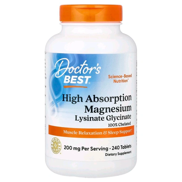 Doctor's Best, High Absorption Magnesium,  - 240 Tablets (100 mg Per tablet)