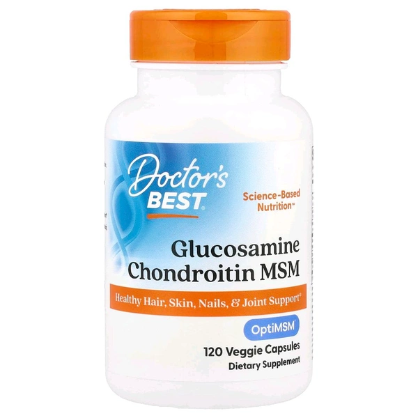 Doctor's Best, Glucosamine Chondroitin MSM,  - 120 Veggie Capsules