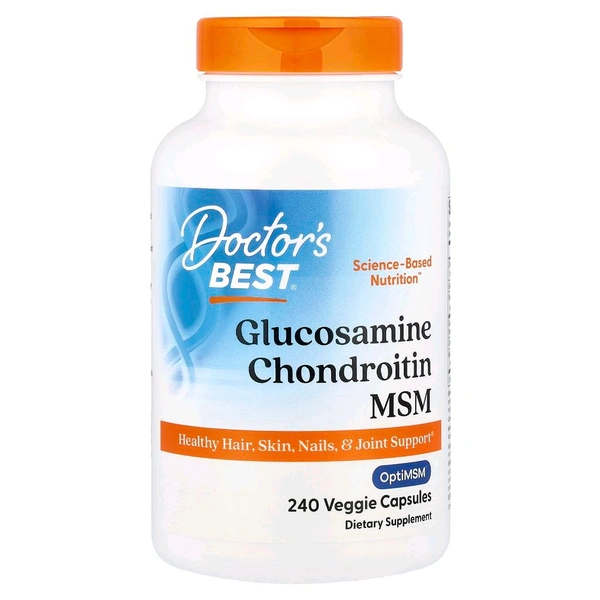 Doctor's Best, Glucosamine Chondroitin MSM,  - 240 Veggie Capsules
