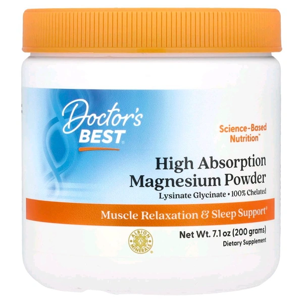 Doctor's Best, High Absorption Magnesium Powder,  - 7.1 oz (200 g)