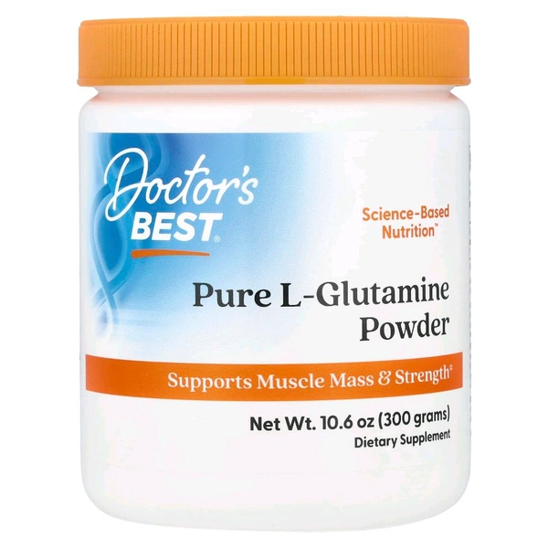 Doctor's Best, Pure L-Glutamine Powder,  - 10.6 oz (300 g)