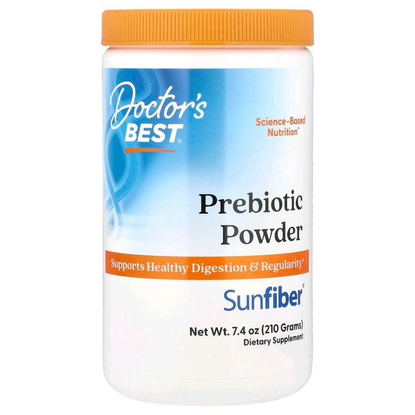 Doctor's Best, Prebiotic Powder, Sunfiber, Unflavored,  - 7.4 oz (210 g)