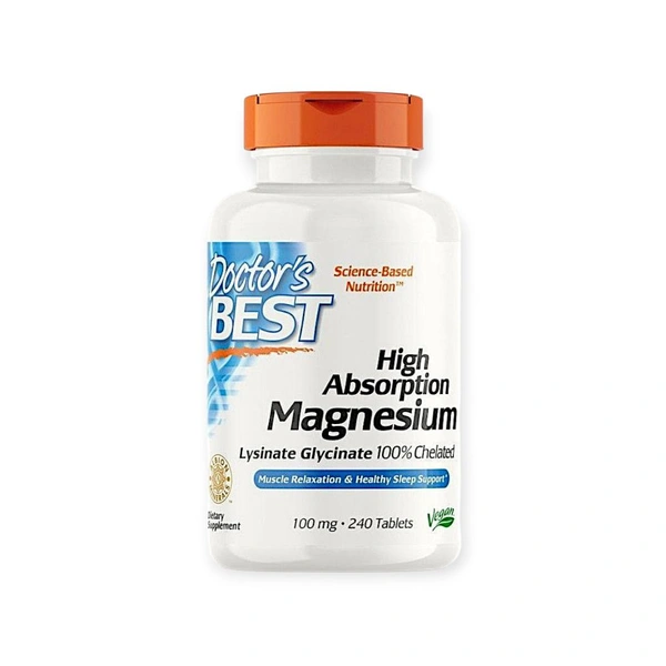 Doctor's Best, High Absorption Magnesium, - 240 Tablets