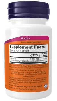 Now Vitamin A, 10000 IU  - 100 softgels