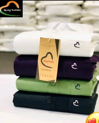 Stylish Trendy Embroidery Shirts 🛒🛒 Combo Of 4 - M