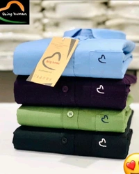 Stylish Trendy Embroidery Shirts 🛒🛒 Combo Of 4 - L