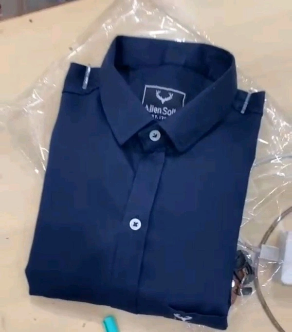 Allen Solly Blue Loyal Shirts Combo Of 15 - S