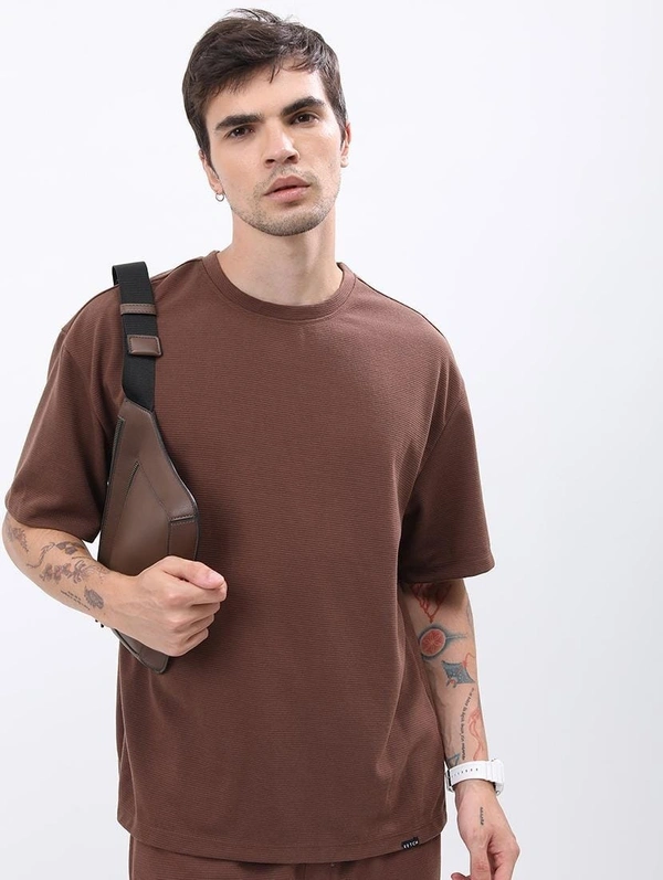 NameBox Limited Edition Oversized T-Shirts | Shop Exclusive Styles at NameBox - Medium, Brown