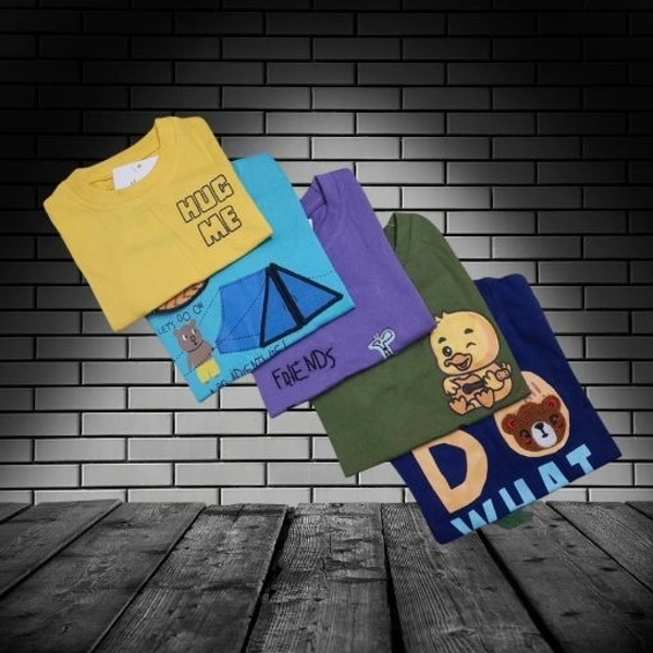 NameBox - Leo cubs wow Rnd Neck Tees - 18-24 Months - 18-24 months