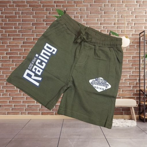 NameBox - Leo cubs Awesome Cotton Shorts Unisex for Kids - Multicolor - 6-7 Years