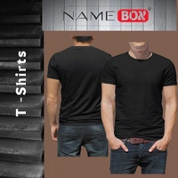 NameBox Men’s Round Neck Tees - Soft and Breathable Cotton - Combo 3 - Large, Multicolor