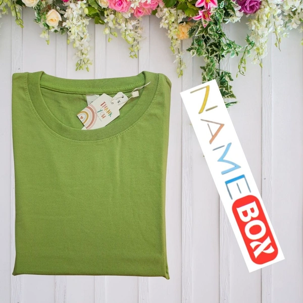 NameBox Men’s Pure Cotton Round Neck T-Shirts - Everyday Wear - Medium, Sulu Green