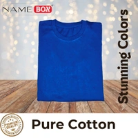 NameBox Pure Cotton T shirts - Pack of 5 (Multicolor) - Medium