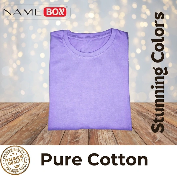 NameBox Men’s Round Neck T-Shirts - Soft and Durable Cotton - Small, Chetwode Blue