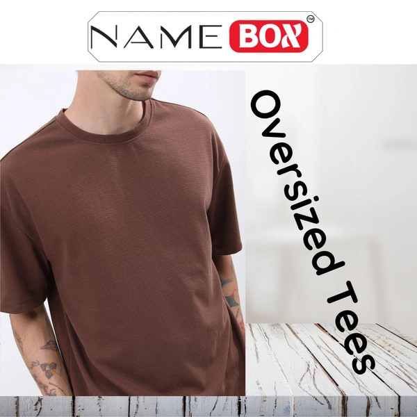 NameBox Limited Edition Oversized T-Shirts | Shop Exclusive Styles at NameBox - XL, Brown