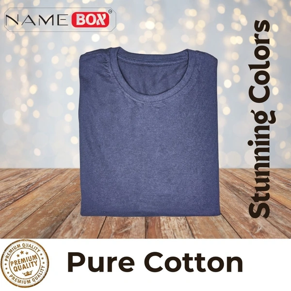 NameBox Pure Cotton T shirts - Pack of 5 (Multicolor) - Medium
