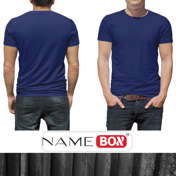 NameBox Men’s Round Neck T-Shirts - Comfortable and Stylish - Medium, Cloud Burst