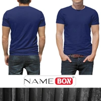NameBox Men’s Pure Cotton Round Neck Tees - Ideal for Daily Use - Small, Cloud Burst