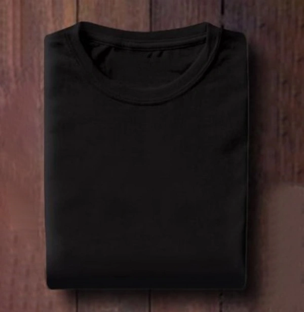NameBox Men’s Round Neck T-Shirts - Ideal for Casual Wear - Large, Black