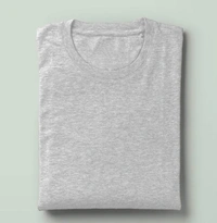 NameBox Pure premium cotton T shirts - 100% soft, breathable fabric - Small, Dove Gray