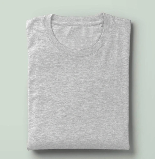 NameBox Pure premium cotton T shirts - 100% soft, breathable fabric - Small, Dove Gray