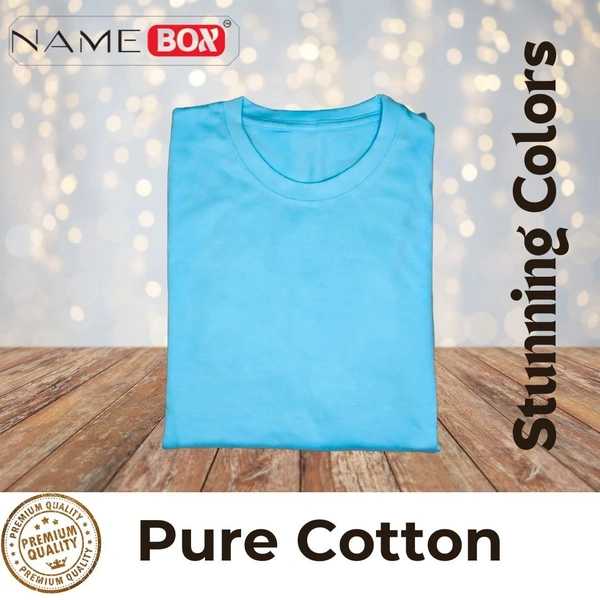 NameBox Pure premium cotton T shirts - 100% soft, breathable fabric - Large, Malibu