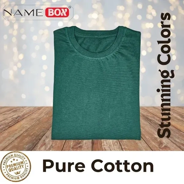 NameBox Pure Cotton T shirts - Pack of 5 (Multicolor) - Small