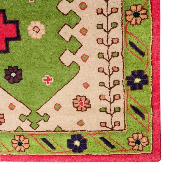 Magic carpets Magic Carpets: Exquisite Floral Design Wool Carpets for Elegant Home Décor - 8 x 10 Feet