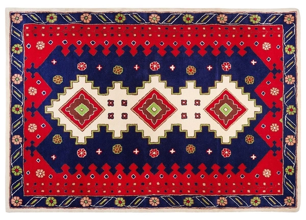 Magic carpets Magic Carpets: Exquisite Geometric Design Wool Carpets for Elegant Home Décor - 6 x 8 Feet