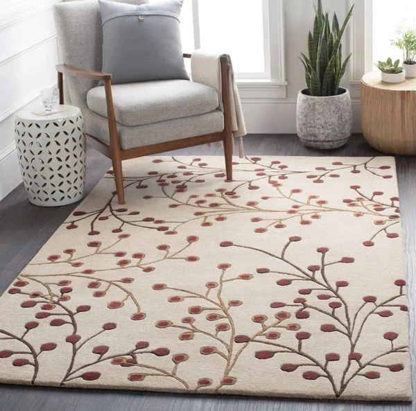 Rug Cool and versatila 3x7, 5x7, 6x8 Feet Rugs – Enhance Your Beautiful Homes with our elegant rugs made of pure wool with vibrant colors. - 3x7 feet, Golden Sand