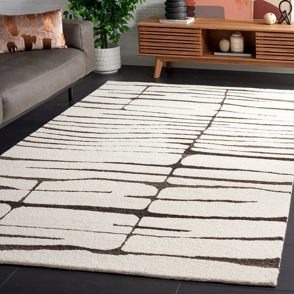 Rugs Shop 3x7, 5x7, 6x8 Feet Motif Rugs – Enhance Your Beautiful Homes with our elegant rugs made of pure wool with anti skid features. - 6x8 Feet, Mercury