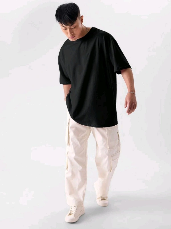 Iconix Plain Black Oversized Tshirt  - Black