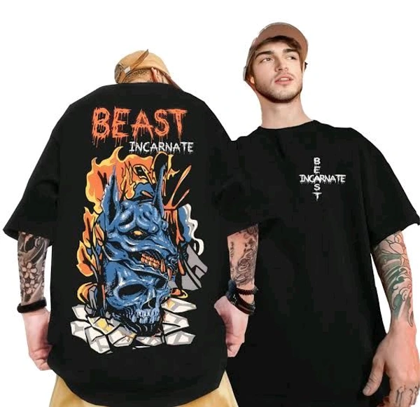 Iconix Oversized Beast Tshirt  - Black
