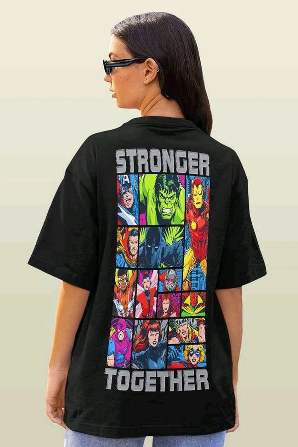 Iconix Oversized Printed Tshirt  - Black