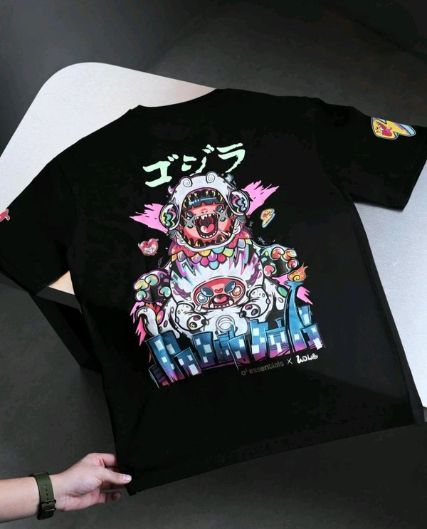 Iconix Oversized Printed Tshirt  - Black