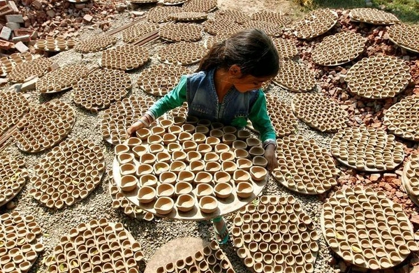 Organic Mitti Diye Handmade 20pieces