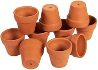 Flower pot Of Clay/mittti - Brown, Small