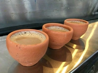 Mitti/clay Khullad For Chai And Coffee 10piece  - Brown, Medium