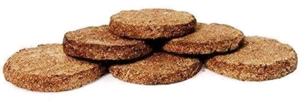 Organic Gobar Ke Uple For Havan 4 Piece - Brown
