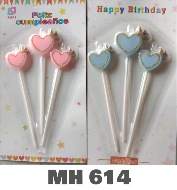 Fancy Heart Candles