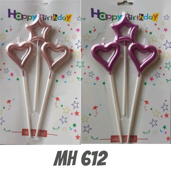 Fancy Big Size Heart Candles