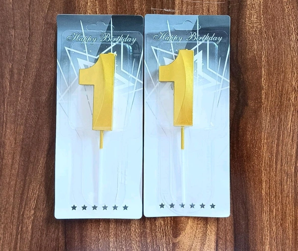 1no. Big Golden Candle