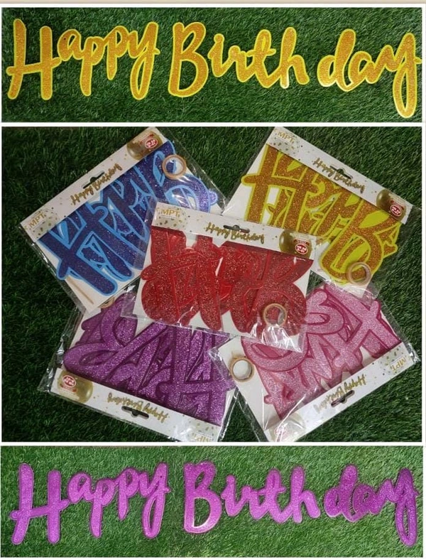  Glitter Cursive Banner