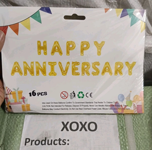 Happy Anniversary Foil Banner